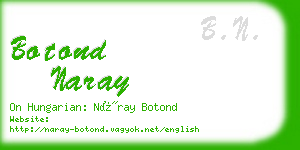 botond naray business card